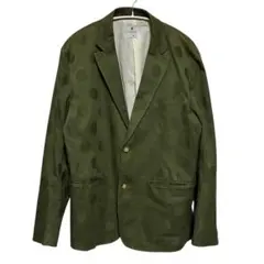 【希少・美品】R.NEWBOLD ドット柄 ジャケット Lサイズ カーキ