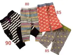 ベビー用レギンス 4点セット80〜90cm