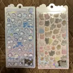 ボンボンドロップ　シール　シマエナガ　鳥　ふわふわドロップ　ねこ