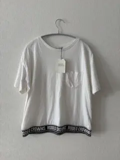 RODEO CROWNS 裾リブロゴ Tシャツ　ホワイト Sのサムネイル