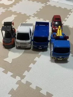 働く車　JAF トヨエース フォークリフト トラックセット