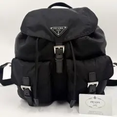 現行 極美品✨ プラダ リュック バックパック サフィアーノレザー ナイロン 黒のサムネイル
