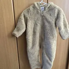 Baby GAP ボア素材 フード付きジャンプスーツ 3-6months