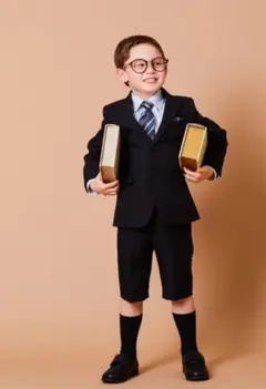 120サイズ　 レディフレディ　スーツセット　セットアップ　黒　男の子