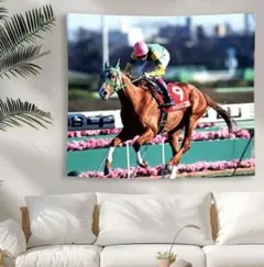 競馬　サイレンススズカ　タペストリー