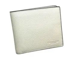 コーチ ホワイトレザー二つ折り3in1財布