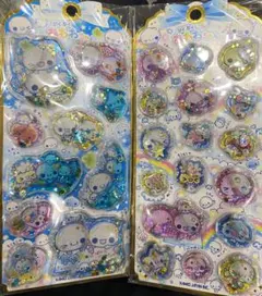 新品ぷくぷくあわわちゃんウォーターインシールウォーターシール2点セット