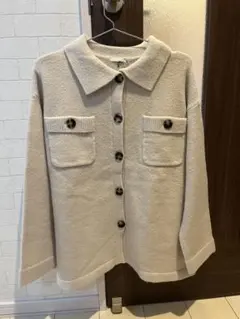 【新品未使用】GU アイボリー ニットカーディガン S