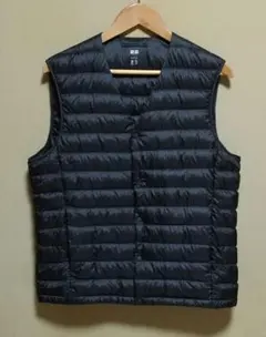 ユニクロ ウルトラライトダウン コンパクトベスト L 黒 未着用
