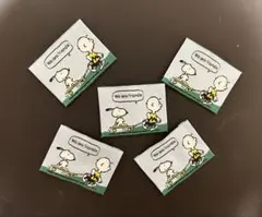 【新品】スヌーピーsnoopy刺繍タグ5枚セット18