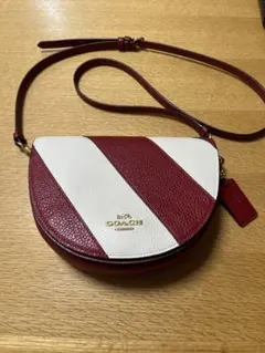 COACH レザー エレンクロスボディ ストライプ - メルカリ