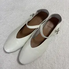 ムゥムゥヌゥ ストラップ バレエシューズ 24.5cm