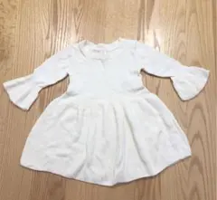 ニットワンピース　ホワイト　baby GAP  12-18m