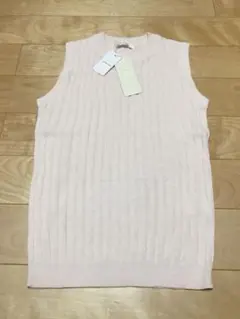 タグ付き未使用 リブニットタンクトップ