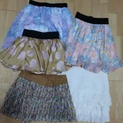 春夏スカート5枚セット