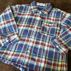 ミキハウス  ネルシャツ90センチ