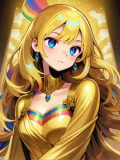 ファンタジーキャラクター イラストポスターa4紙沢光額付き - メルカリ