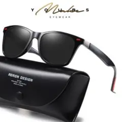 激安 新品 送料込み UV400 偏光レンズ サングラス ブラックのサムネイル