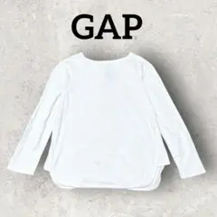 GAP メンズ 長袖カットソー ロンT ラウンドヘムT (XS) ホワイト
