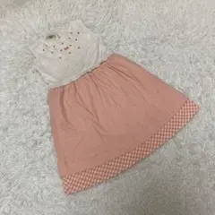 fdash ファミリア　ノースリーブドッキングワンピース　オレンジ　120cm