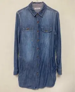 BACK NUMBER デニムシャツワンピース Lサイズ シャツワンピース