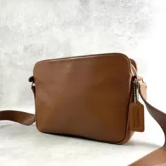 Old Coach Shoulder Bag Leather Brown