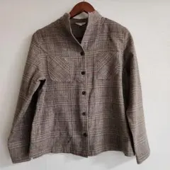 BON MERCI チェック柄 長袖シャツ 9号