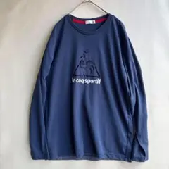 ルコック メンズ　ロンT 長袖　Tシャツ　L　フロッキー　ネイビー