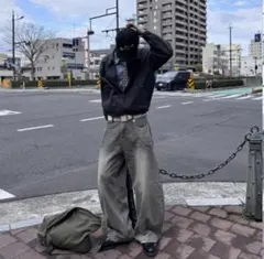 バギーデニム グレー QS86 Menes elev 地底人オンライン