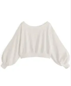 オフショルダースウェットトップス