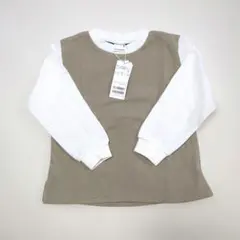 【新品タグ付き】petit main　裏起毛トレーナー　110cm