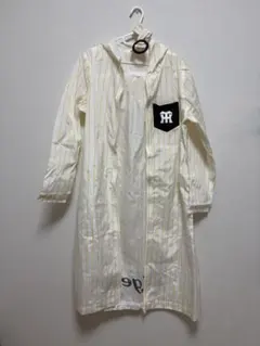 阪神Tigers レインコート フード付き 白と黄色のストライプ