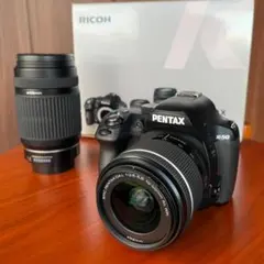 【完動品・美品】PENTAX K-50デジタル一眼レフカメラ ダブルズームキット