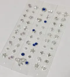 耳つぼジュエリー☆3シート60粒 アレルギーフリー シルバー