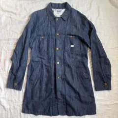 極美品☆Lee リー/デニム/カバーオール/ワークコート/麻/リネン混/Lサイズ