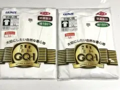 グンゼ　綿100% 半袖U首シャツ　LLサイズ　まとめて2枚　新品　★う8264