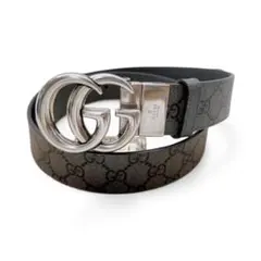美品 2025年現行 GUCCI ダブルG リバーシブルベルト定価約8万円