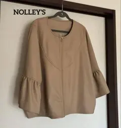 【試着のみ！】NOLLEY'S レザー ノーカラージャケット