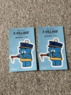 F VILLAGE えふたん ステッカー２枚セット