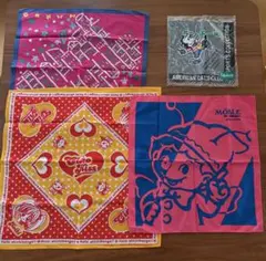 キャラクター ハンカチ 4枚セット