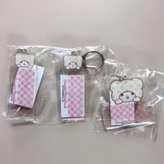 サンリオピューロランド　お名前キーホルダー 　まるもふびより モップ　3個