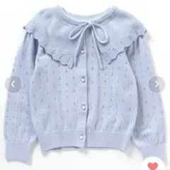 【フォーマル対応】フリル衿2WAYカーディガン