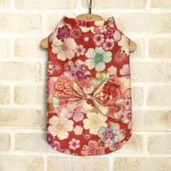 犬服　ハンドメイド　浴衣、着物風