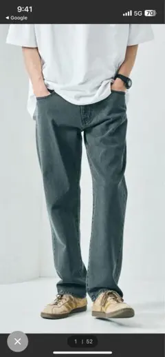 フリークスストア　メンズ　スリムストレートデニムパンツ【限定展開】　新品未使用のサムネイル