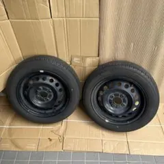 ヨコハマブルーアースFE 155/65R14スチールホイール2本セットA-②のサムネイル