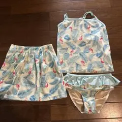 フラミンゴ柄水着セット 130~140
