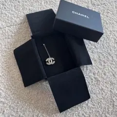 CHANEL CCロゴ シルバーピアス
