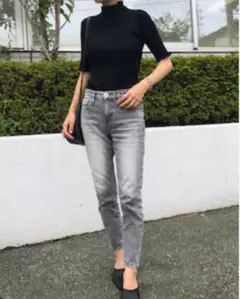＊アッパーハイツ＊THE STELLA ステラ デニムパンツ サイズ26 グレー