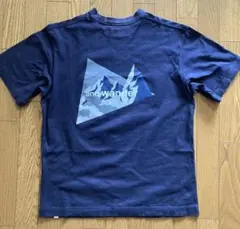 アンドワンダー and wander バックプリント T Lサイズ　日本製
