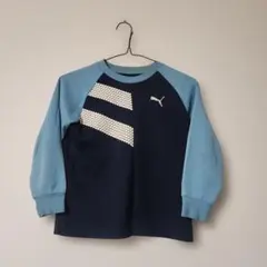 PUMA 長袖カットソー 130サイズ ネイビー/ライトブルー